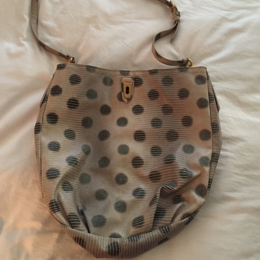 Marc by Marc Jacobs Beige Polka Dot Crossbody Bag